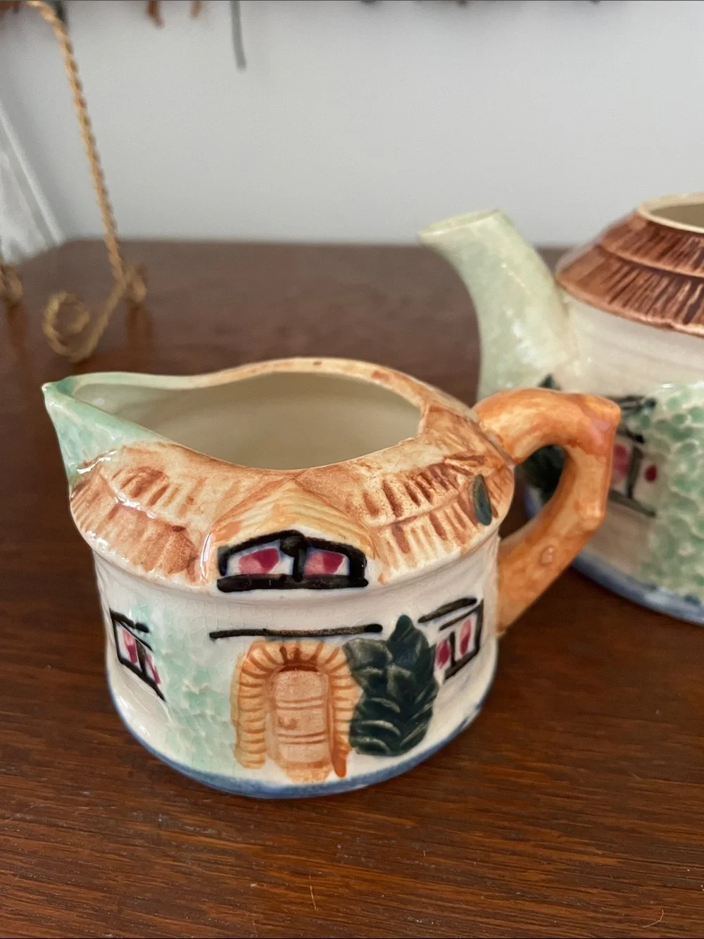 Hand-Painted Cottage Teapot Set